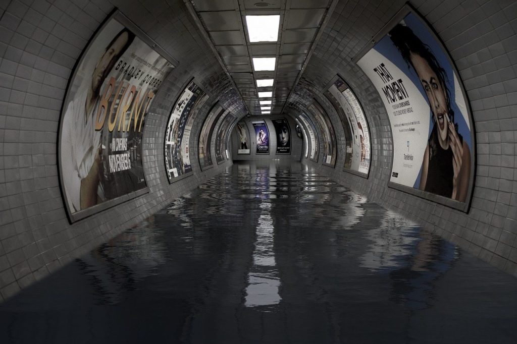 underground, london, flood, subway, transportation, urban, flood, flood, flood, flood, flood